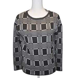 Lety & Me Black and Gray Sweater Size XSP